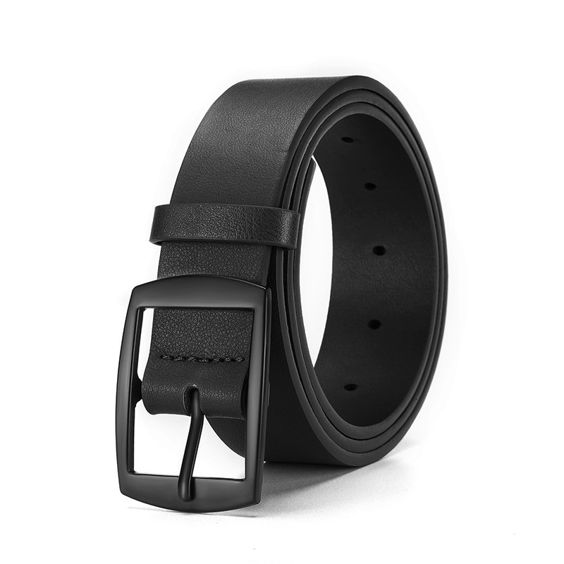 Új férfi fém tűs csatos öv, divatos, lezser, egyszerű öv, mindenhez illő tűs csatos dekoratív farmeröv férfiaknak