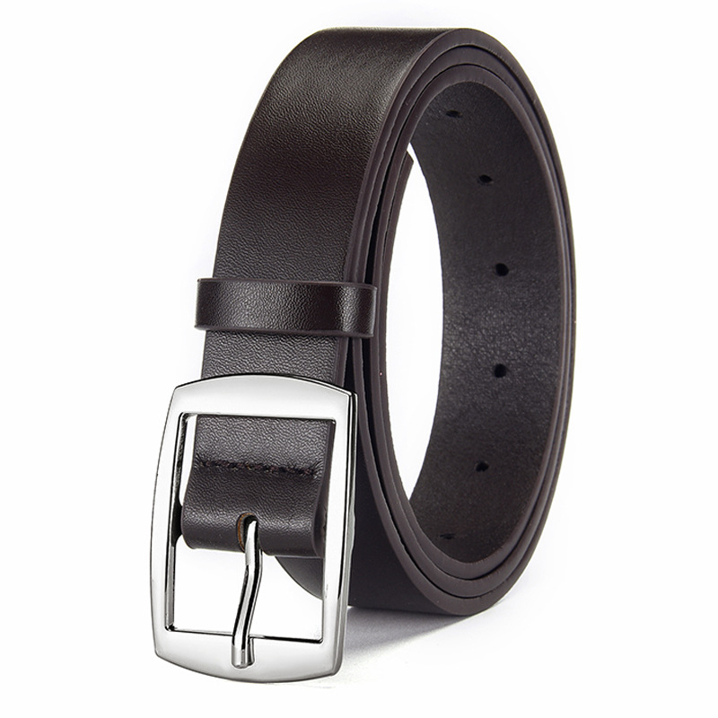 Új férfi fém tűs csatos öv, divatos, lezser, egyszerű öv, mindenhez illő tűs csatos dekoratív farmeröv férfiaknak