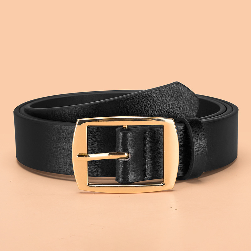 Új férfi fém tűs csatos öv, divatos, lezser, egyszerű öv, mindenhez illő tűs csatos dekoratív farmeröv férfiaknak