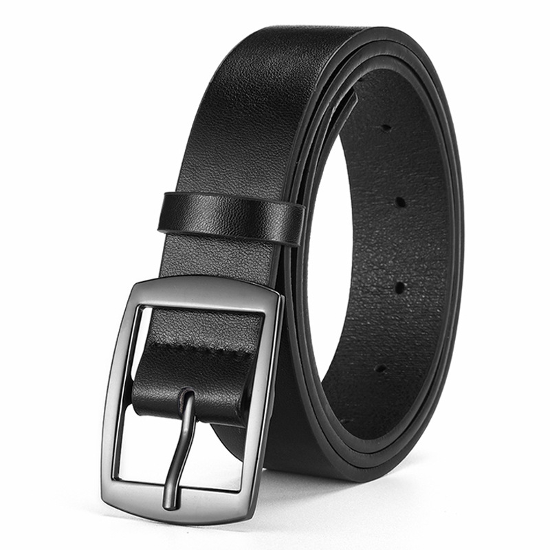 Új férfi fém tűs csatos öv, divatos, lezser, egyszerű öv, mindenhez illő tűs csatos dekoratív farmeröv férfiaknak