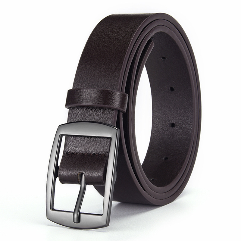 Új férfi fém tűs csatos öv, divatos, lezser, egyszerű öv, mindenhez illő tűs csatos dekoratív farmeröv férfiaknak