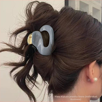 Naujas acto rūgšties plaukų segtukas netaisyklingas metalinis pusiau surišamas plaukų segtukas temperamentingas plaukų segtukas mažas griebtuvas pušies uodegos plaukų segtukas ryklio segtukas