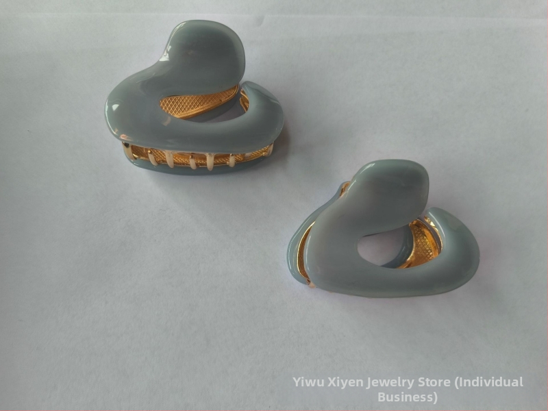 Naujas acto rūgšties plaukų segtukas netaisyklingas metalinis pusiau surišamas plaukų segtukas temperamentingas plaukų segtukas mažas griebtuvas pušies uodegos plaukų segtukas ryklio segtukas