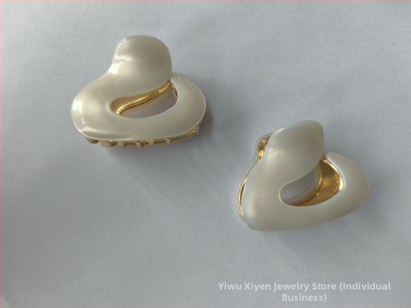 Naujas acto rūgšties plaukų segtukas netaisyklingas metalinis pusiau surišamas plaukų segtukas temperamentingas plaukų segtukas mažas griebtuvas pušies uodegos plaukų segtukas ryklio segtukas