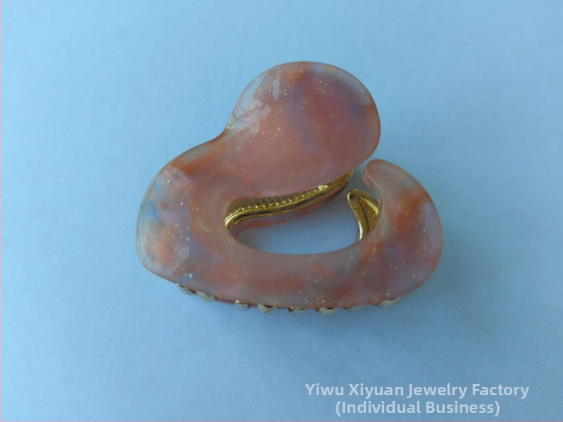 Naujas acto rūgšties plaukų segtukas netaisyklingas metalinis pusiau surišamas plaukų segtukas temperamentingas plaukų segtukas mažas griebtuvas pušies uodegos plaukų segtukas ryklio segtukas