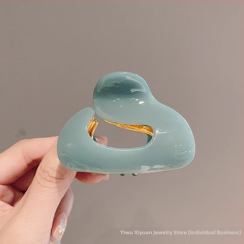 Нова щипка за коса с оцетна киселина, неправилна метална щипка за коса с половин вратовръзка, щипка за коса с темперамент, малка щипка за хващане, щипка за коса с борова опашка, щипка за коса тип „акула“.