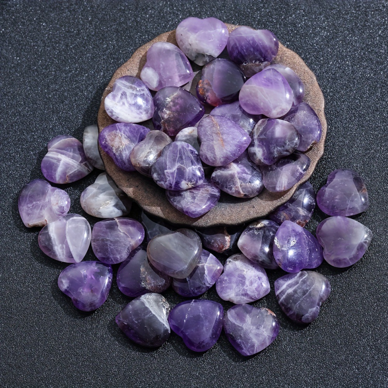 Piiriülene Amazonase 20mm ametüsti virsiku südamekristall, naturaalne kalliskivi, käsitöö, armastuse kaunistused, käsitöö