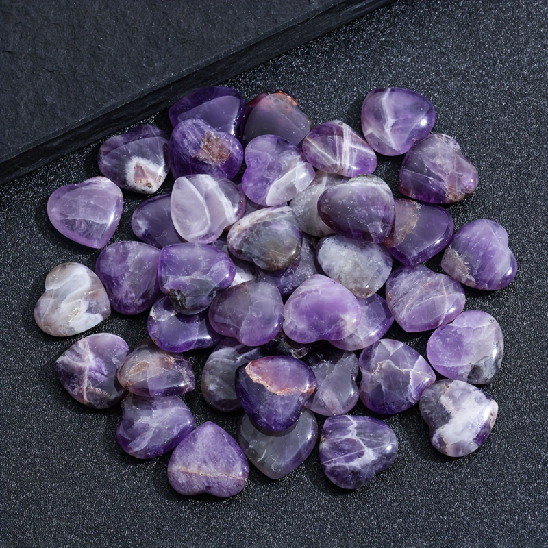 Piiriülene Amazonase 20mm ametüsti virsiku südamekristall, naturaalne kalliskivi, käsitöö, armastuse kaunistused, käsitöö