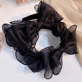 Korea stiilis uued juukseaksessuaarid, tähekujulised, sama stiiliga peapaelad, juuksepaelad, tipptasemel pitsist võrgust Korea stiilis elegantne lipsuga juuksepael naistele