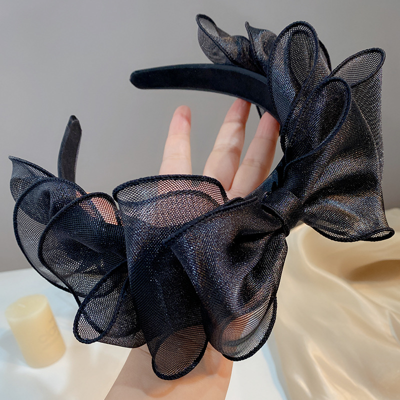 Korea stiilis uued juukseaksessuaarid, tähekujulised, sama stiiliga peapaelad, juuksepaelad, tipptasemel pitsist võrgust Korea stiilis elegantne lipsuga juuksepael naistele