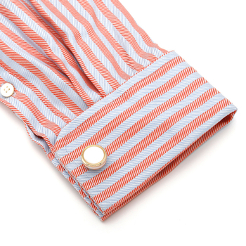 Muške manžete preko granice, vruće prodavane visokokvalitetne lagane luksuzne intarzirane školjkaste zlatne okrugle gumbe, nakit na zalihi, 1 par, veleprodaja