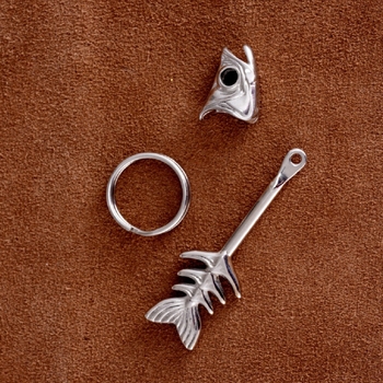 2024 νέα τσάντα κλειδιών αυτοκινήτου με αποσπώμενο ψαροκόκαλο, προηγμένο κρεμαστό κόσμημα ρετρό εξατομικευμένο δώρο