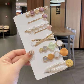 Perlų segtukas, galvos apdangalas, cirkonio krištolas, šoninis lūžęs segtukas, mergaitiška kirpčiukų segtukas šonuose, madingas segtukas viršuje