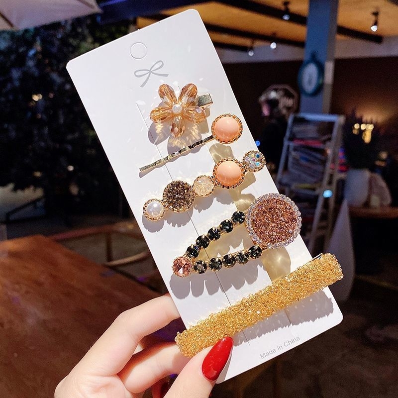 Perlų segtukas, galvos apdangalas, cirkonio krištolas, šoninis lūžęs segtukas, mergaitiška kirpčiukų segtukas šonuose, madingas segtukas viršuje