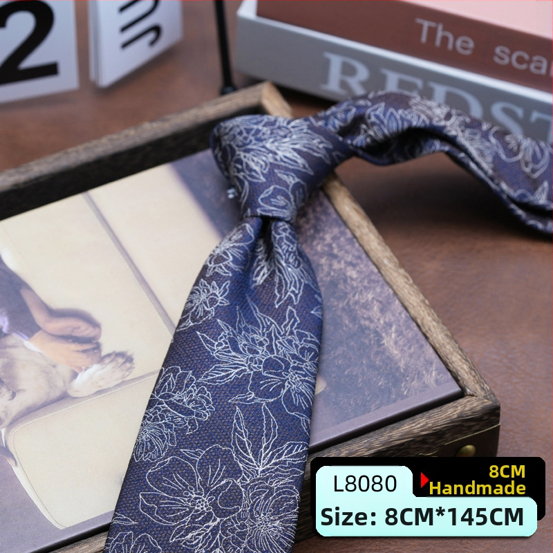 Vyriška suknelė su kaklaraiščiu, korėjietiško stiliaus, britiško Honkongo stiliaus, džentelmeniška, retro, 8 cm ranka surišama, verslo, studentų, darbo, mados, profesionali apranga