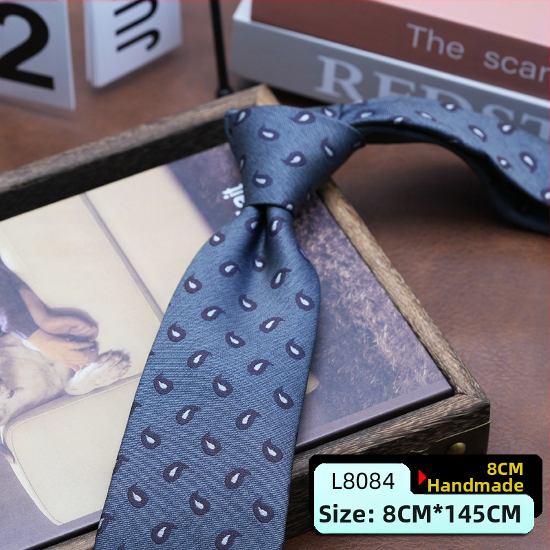 Vyriška suknelė su kaklaraiščiu, korėjietiško stiliaus, britiško Honkongo stiliaus, džentelmeniška, retro, 8 cm ranka surišama, verslo, studentų, darbo, mados, profesionali apranga