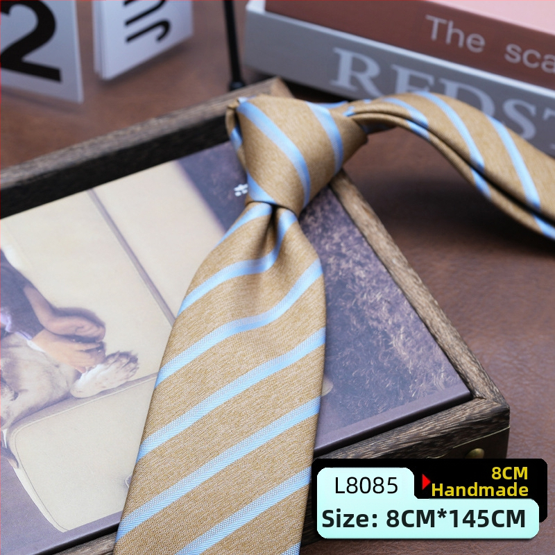 Vyriška suknelė su kaklaraiščiu, korėjietiško stiliaus, britiško Honkongo stiliaus, džentelmeniška, retro, 8 cm ranka surišama, verslo, studentų, darbo, mados, profesionali apranga