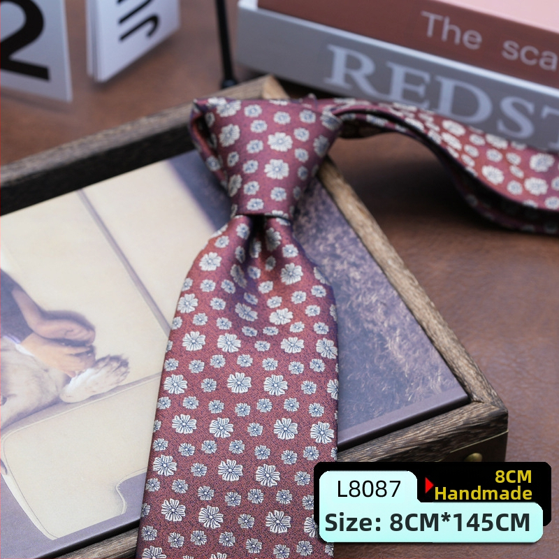 Vyriška suknelė su kaklaraiščiu, korėjietiško stiliaus, britiško Honkongo stiliaus, džentelmeniška, retro, 8 cm ranka surišama, verslo, studentų, darbo, mados, profesionali apranga