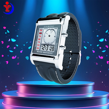 Uue disainiga topeltekraaniga tsingisulamist korpusega kronograafiga äratuskell, veekindel elektrooniline välistingimustes sportimiseks mõeldud käekell