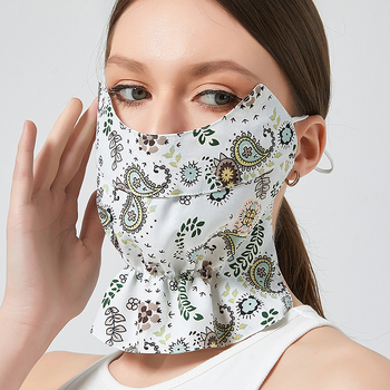 Nauja moteriška akių kampo apsauginė kaukė nuo saulės, skirta lauko sąlygoms, apsauganti nuo UV spindulių, kaklo apsauginė kaukė su medvilnės, anakardžių žiedų, kvėpuojanti kaukė
