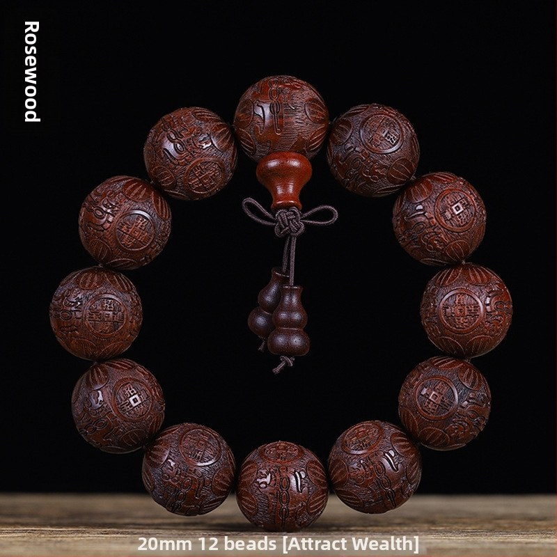 Roosipuust Pixiu kuukivi käevõru, veresandlipuust budistlikud helmed meestele ja naistele, käeshoitav käevõru ja mänguasi