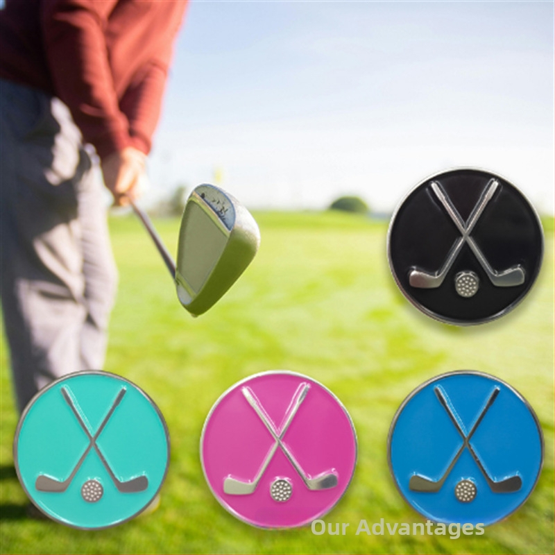 Piiriülene neljalehelise ristiku kroonikujuline golfimütsi klamber metallist magnetilise palli asukoha märk golfiklambri märk