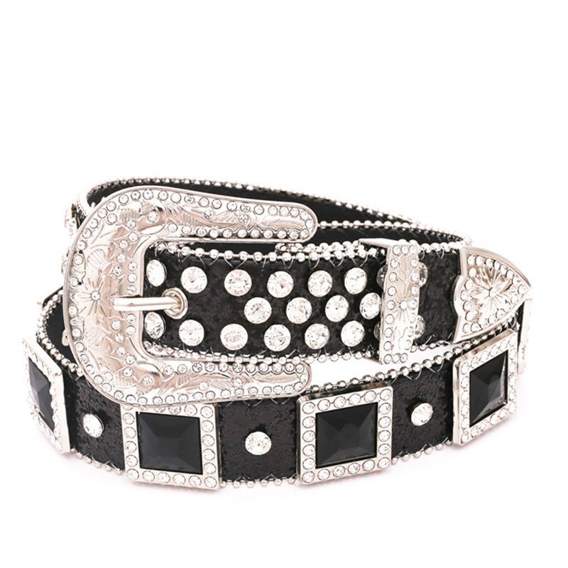 Naujas diržas, didmeninė prekyba, moteriškas platus diržas su cirkoniais, cirkonio inkrustacija, madingas „Joker“ džinsų gatvės kelnių diržas