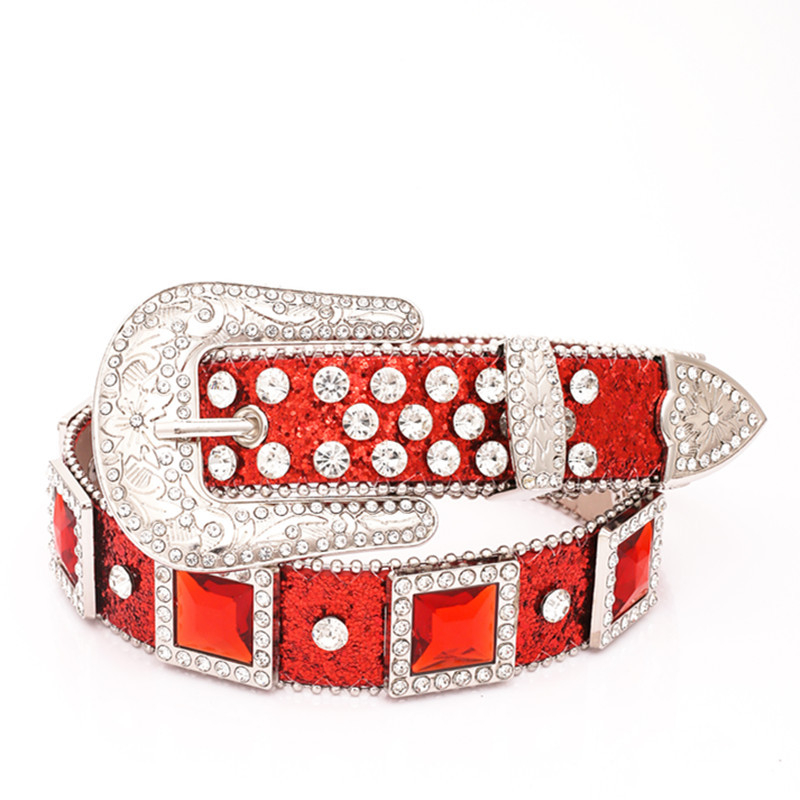 Naujas diržas, didmeninė prekyba, moteriškas platus diržas su cirkoniais, cirkonio inkrustacija, madingas „Joker“ džinsų gatvės kelnių diržas