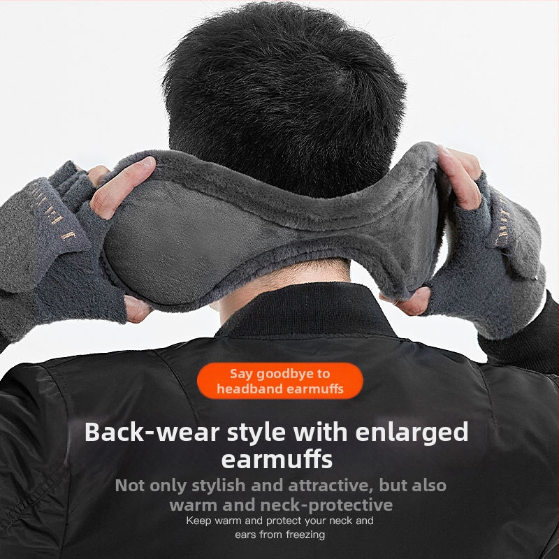 Uued paksendatud pehmed soojad kõrvaklapid, talvised meeste kõrvakaitsed, kõrvasoojendajad, õpilastele mõeldud külmakindlad seljaga kulunud kõrvaklapid piiriüleselt