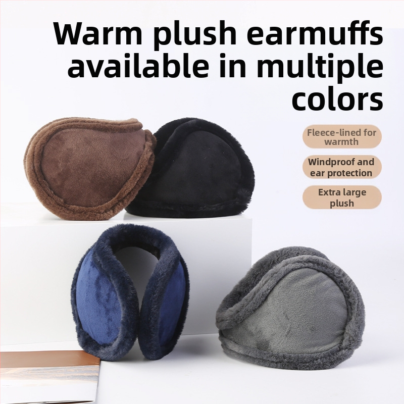 Uued paksendatud pehmed soojad kõrvaklapid, talvised meeste kõrvakaitsed, kõrvasoojendajad, õpilastele mõeldud külmakindlad seljaga kulunud kõrvaklapid piiriüleselt