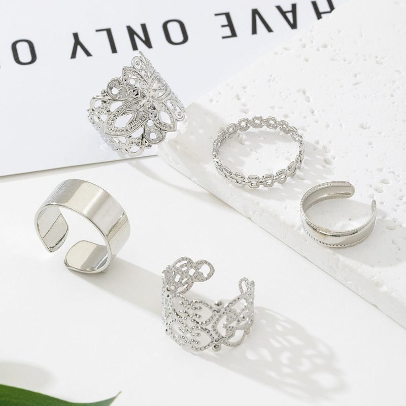 Tarpvalstybinės asmenybės tendencijos geometrinis tuščiaviduris pėdos žiedas, 5 dalių rinkinys, europietiško ir amerikietiško temperamento atostogų paplūdimio reguliuojami pėdos papuošalai