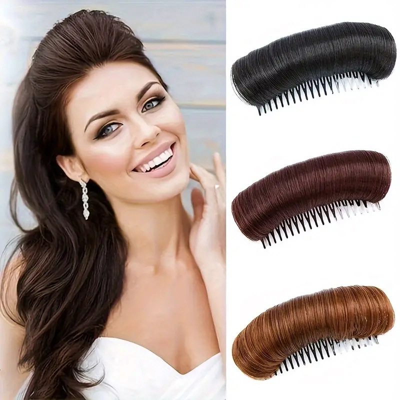 Kohev padi juukseaparaat parukas naiste padi juuksejuurele juuksekott kamm otsaesise padi kõrge riskiga kott padi juuksed kohev padi juuksekott