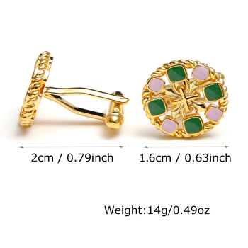 1 par na zalihi 3 boje opcionalno okruglih izvrsnih umjetničkih kreativnih šupljih francuskih muških manžeta XK24028