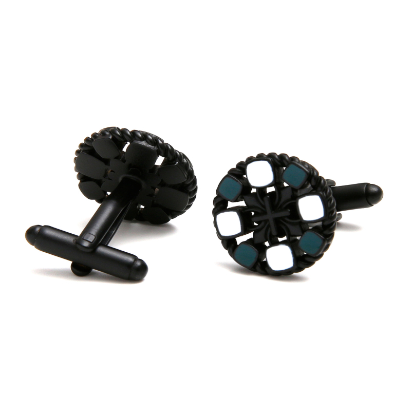 1 par na zalihi 3 boje opcionalno okruglih izvrsnih umjetničkih kreativnih šupljih francuskih muških manžeta XK24028