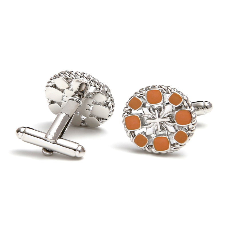 1 par na zalihi 3 boje opcionalno okruglih izvrsnih umjetničkih kreativnih šupljih francuskih muških manžeta XK24028