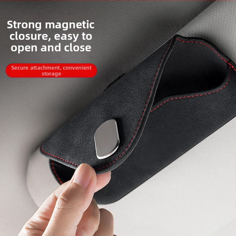 Щипка за автомобилни очила за трансгранична употреба, сенник, многофункционален калъф за съхранение на визитки, сметки, очила, креативен артефакт за неразрушителен монтаж