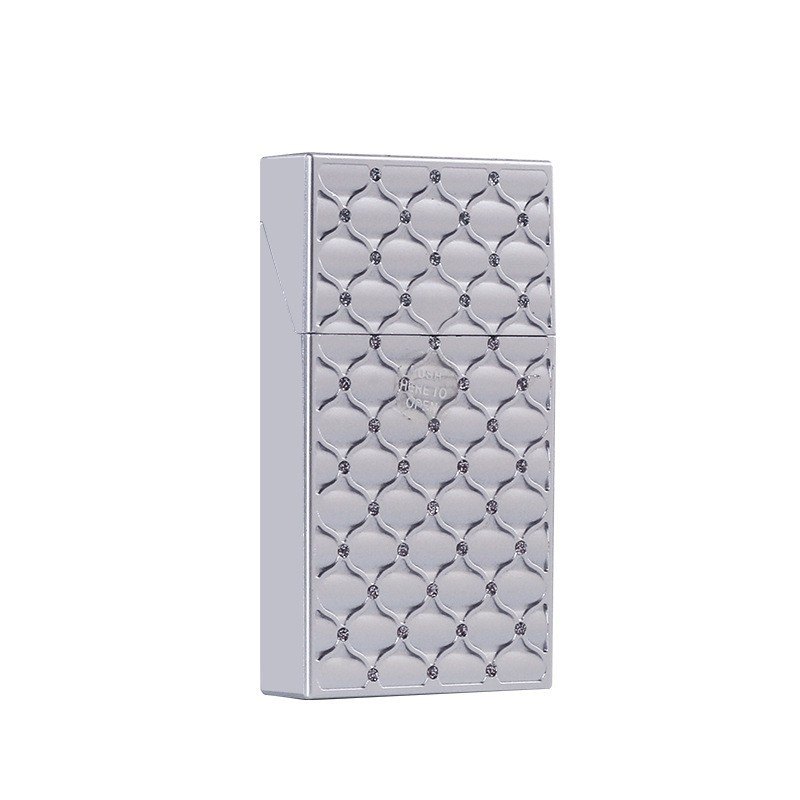 Cigarešu etvija 20 iepakojums, vesels iepakojums, plāns urbis, personalizēts plastmasas sieviešu smalks cigarešu etvija, pagarināta, bieza, sviedriem izturīga, pretspiešanas atlokāma vāciņa