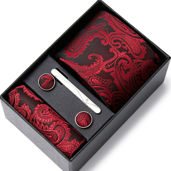 2025 m. rudens naujas penkių dalių kaklaraiščių rinkinys su anakardžių gėlėmis Guangdžou gamintojo vietoje, tarpvalstybinis karštas išpardavimas