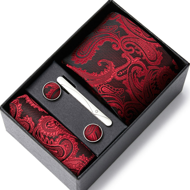 2025 m. rudens naujas penkių dalių kaklaraiščių rinkinys su anakardžių gėlėmis Guangdžou gamintojo vietoje, tarpvalstybinis karštas išpardavimas