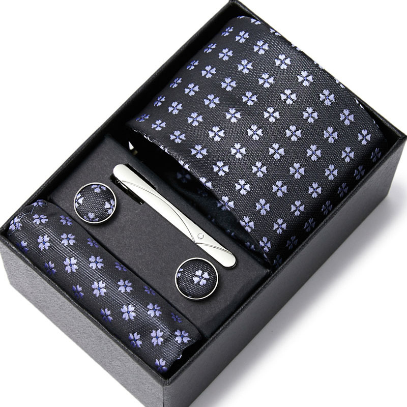 2025 m. rudens naujas penkių dalių kaklaraiščių rinkinys su anakardžių gėlėmis Guangdžou gamintojo vietoje, tarpvalstybinis karštas išpardavimas