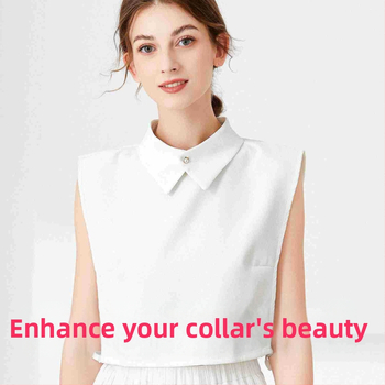 Fehér hajtókás ing, hamis galléros női, minden méretben kapható, őszi és téli díszes belső ing, multifunkcionális, hamis gallérral