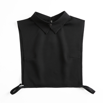 Λευκό Γυναικείο Πουκάμισο με Ψεύτικο Γιακά, Φθινοπωρινό και Χειμερινό Διακοσμητικό Εσωτερικό Πουκάμισο με Πολυλειτουργικό Ψεύτικο Γιακά