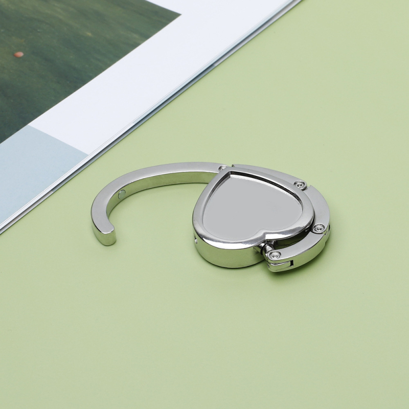 Cârlig creativ portabil practic pliabil pentru geantă, cârlig pentru geantă de masă, cuier metalic pentru geantă, furnizare directă din fabrică