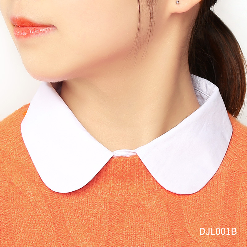 Női inggallér pulóver inggallér díszítéssel, univerzális pulóver, hamis gallér, női kék függőleges gallér kiegészítők nyárra és őszre