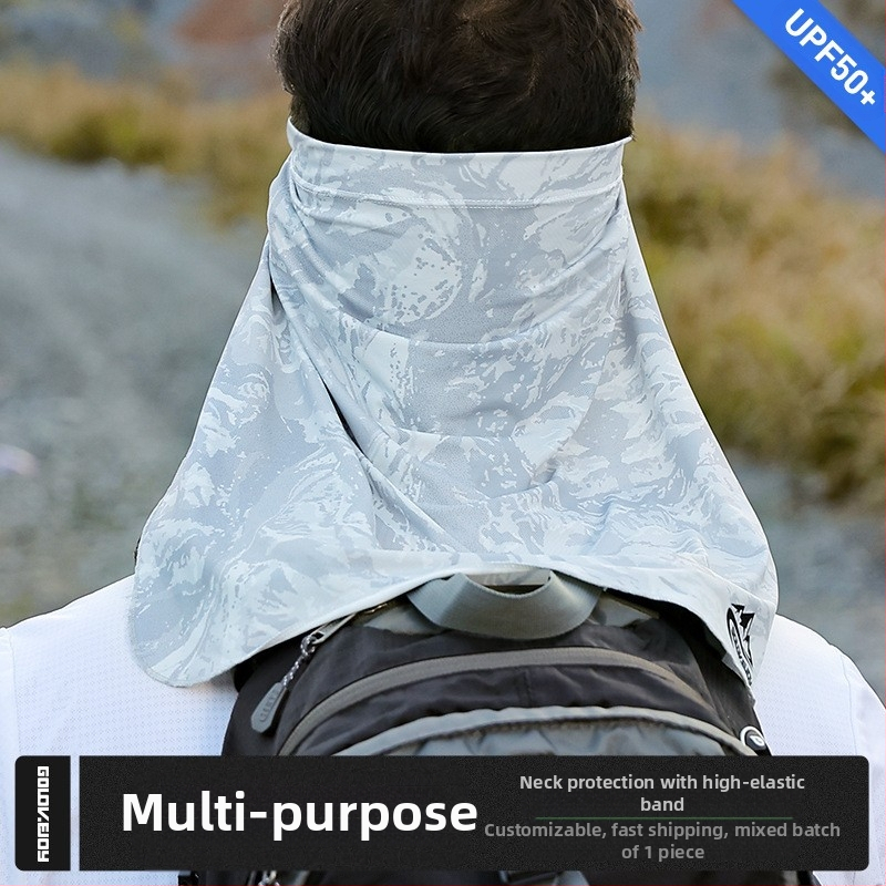 Suvine jääsiidist mask meeste jalgrattasõidu kalapüügi kaelakaitse rippuv kõrva hingav näorätik päikesekaitse maagiline pearätt müts kardin piiriülene