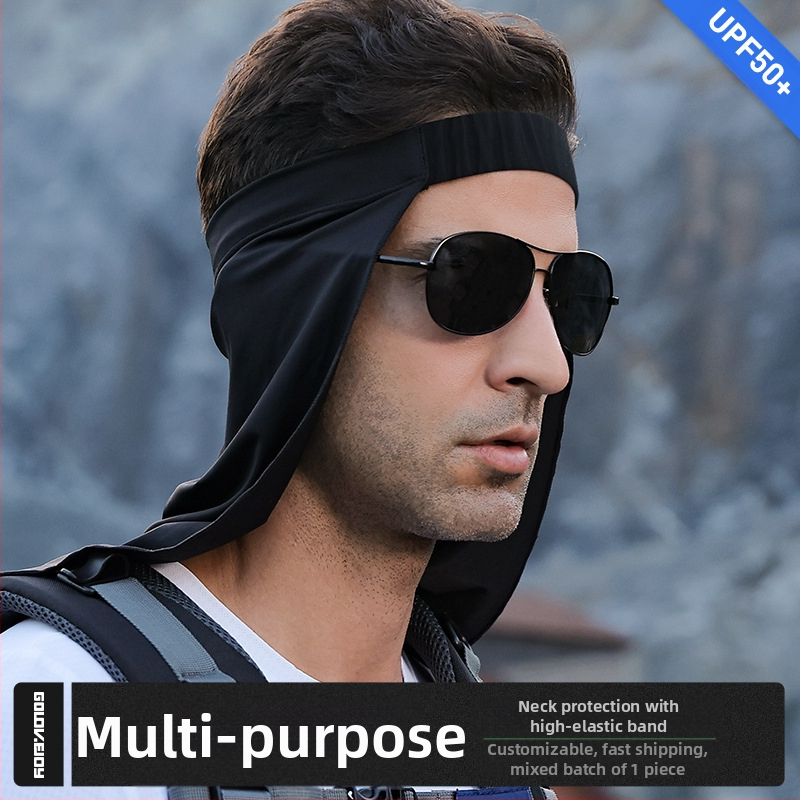 Suvine jääsiidist mask meeste jalgrattasõidu kalapüügi kaelakaitse rippuv kõrva hingav näorätik päikesekaitse maagiline pearätt müts kardin piiriülene