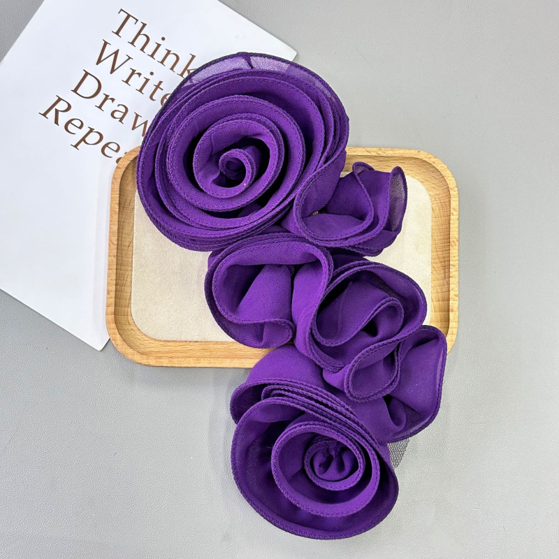 Užsienio prekybos tinklinio audinio rankų darbo trimatis gėlių dekoravimas nėrinių korsažo drabužiai „pasidaryk pats“ vestuvinių suknelių aksesuarai