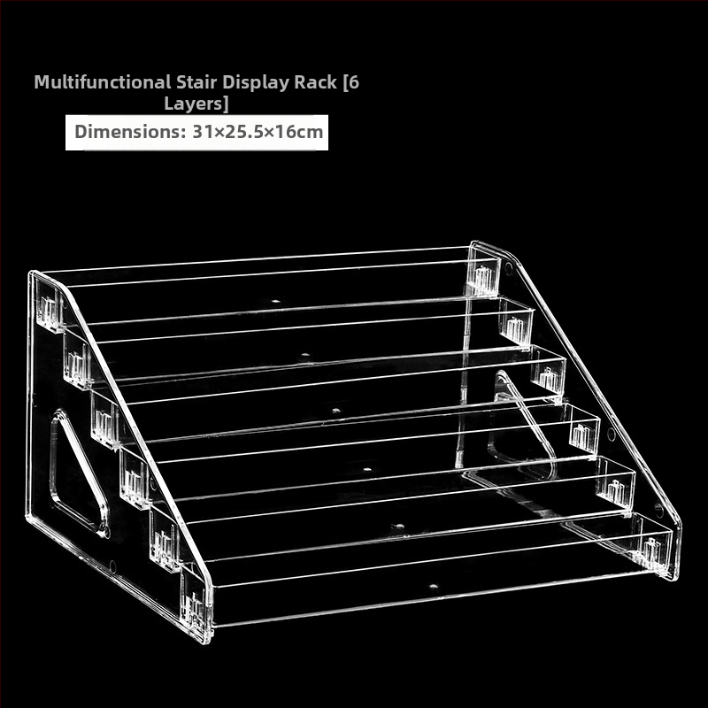 Akinių nuo saulės demonstravimo lentynėlė, daugiasluoksnė kopėčių laikymo lentynėlė, akinių nuo saulės demonstravimo lentynėlė, skaidri akrilo akinių laikymo dėžė