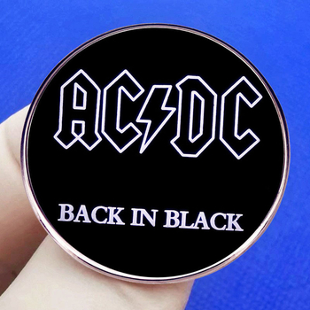 ACDC AC/DC zenekar bross hard rock punk zene kitűző fémötvözet festék jelvény kiegészítők