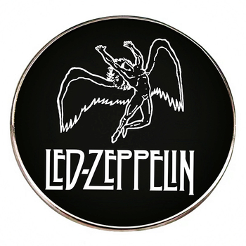Brošňa Zeppelin, britská metalová hudba, rocková kapela, odznak z zliatiny, príslušenstvo